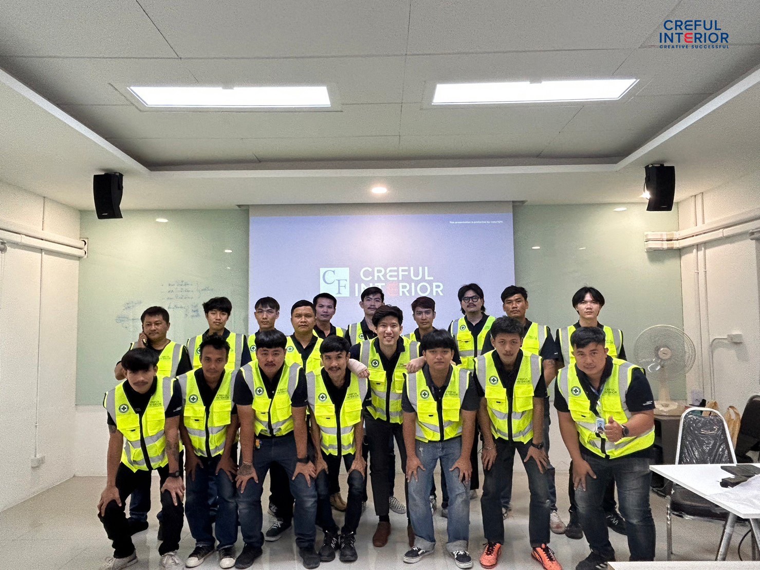 Warm welcome to the installation team of Creful Interior!